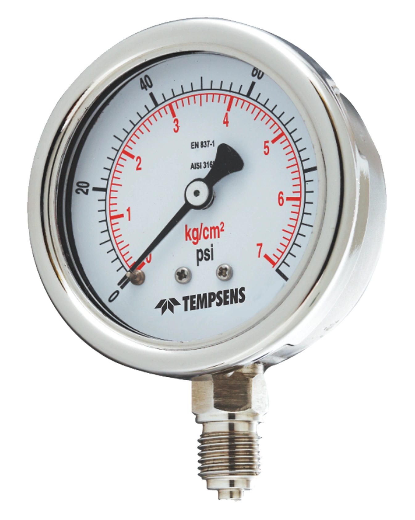 Industrial pressure gauge