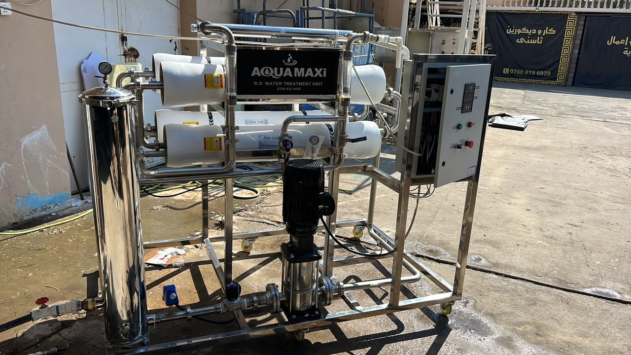 Stainless-steel reverse-osmosis unit installed for a residential client