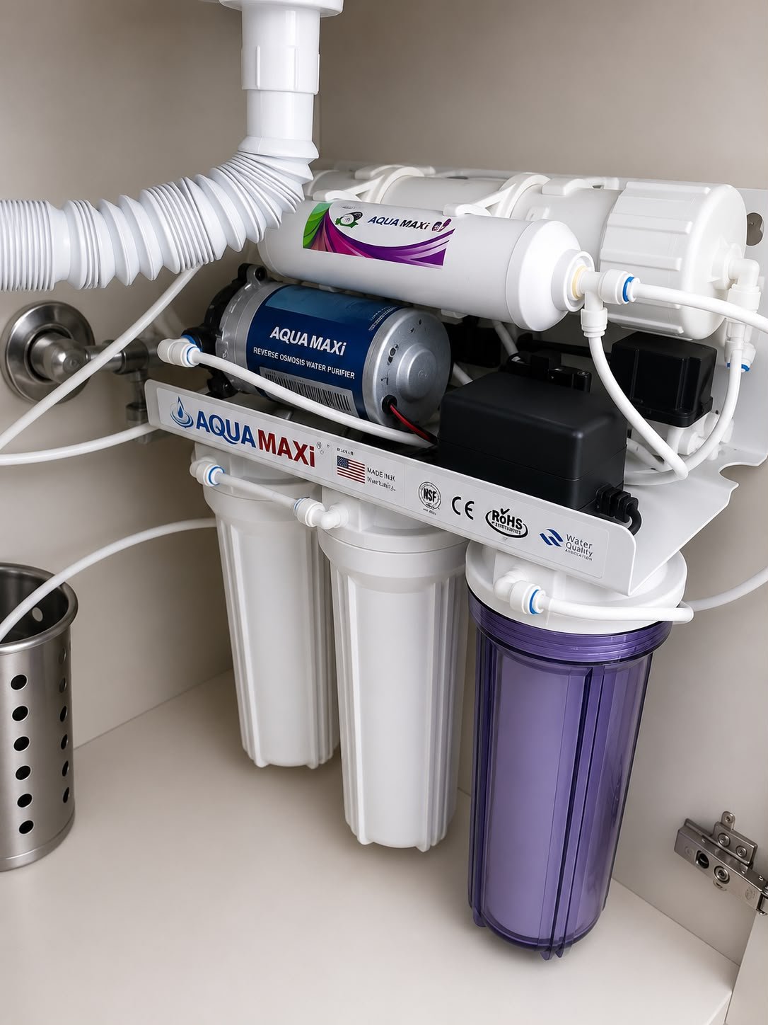 The first AQUA MAXI RO-5 residential reverse-osmosis model